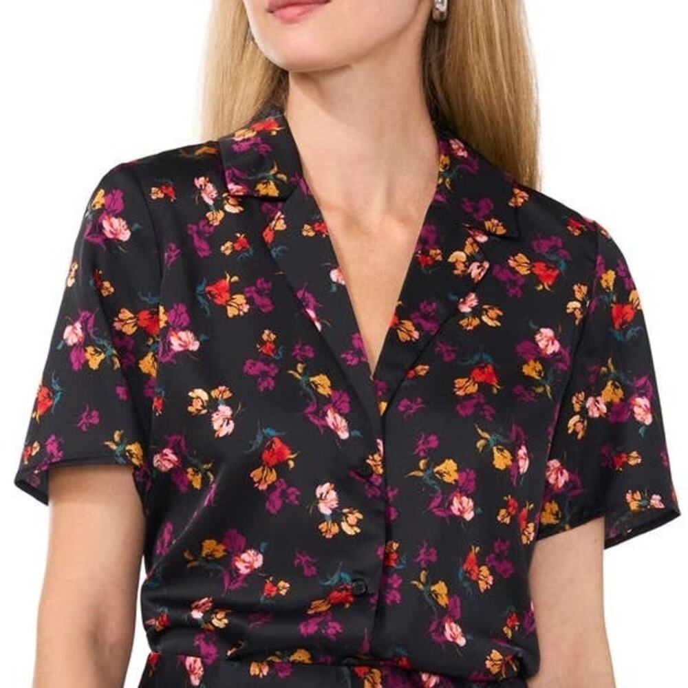NWOT Halogen Short Sleeve Button-Up Camp Shirt 3X